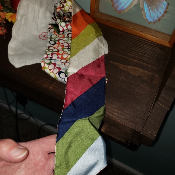 Coach Silk Legacy Signature C Ponytail Bag Ribbon - Picture 4 of 6